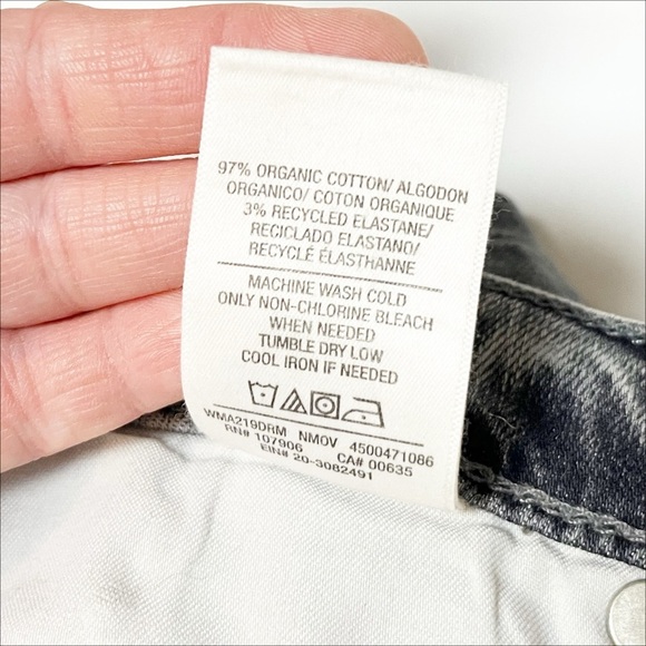 Hudson NWT Nico Straight Jeans 32 14 gray distressed rolled - Picture 9 of 14